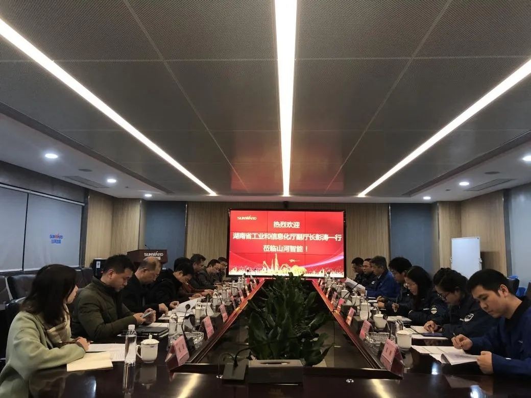 省工信厅副厅长彭涛一行调研米兰网站_米兰(中国)智能