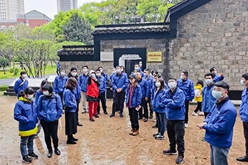 觅红色历史 践初心使命——米兰网站_米兰(中国)智能全体党员赴长沙党史馆开展主题党日活动
